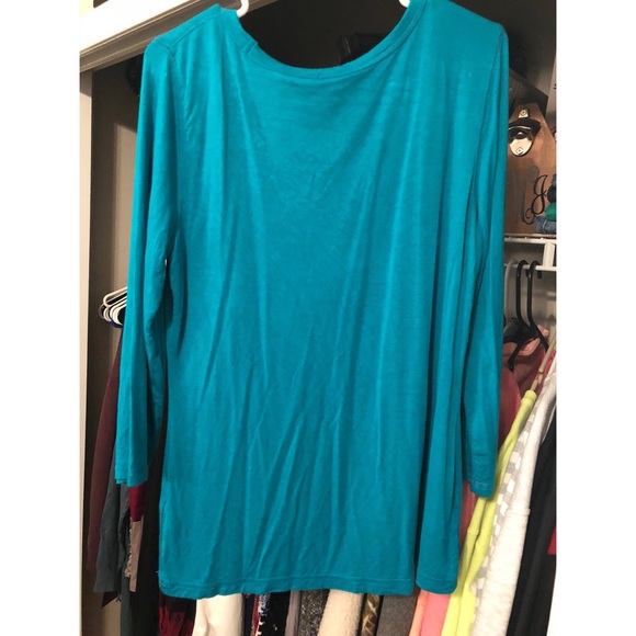 Teal Crew Neck Top - Picture 2 of 2